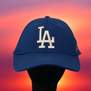 LA Dodgers Team MLB Baseball Cap Hat OC Sports Blue Men’s Size M/L Emb Logo EUC